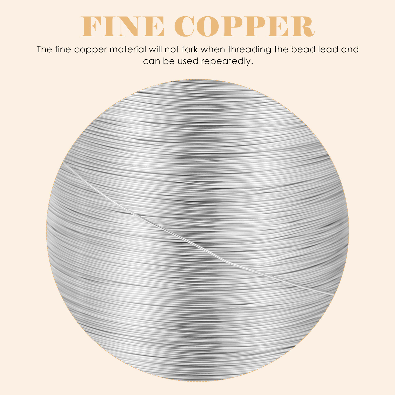 Copper Wire Roll - 1 Roll Copper Beading Wire 20
