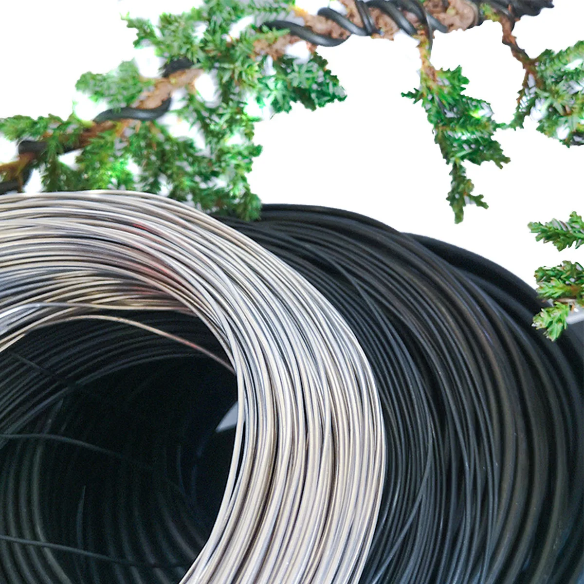 Bonsai Zen Garden Set - 4 Rolls Bonsai Wire Set Anodized