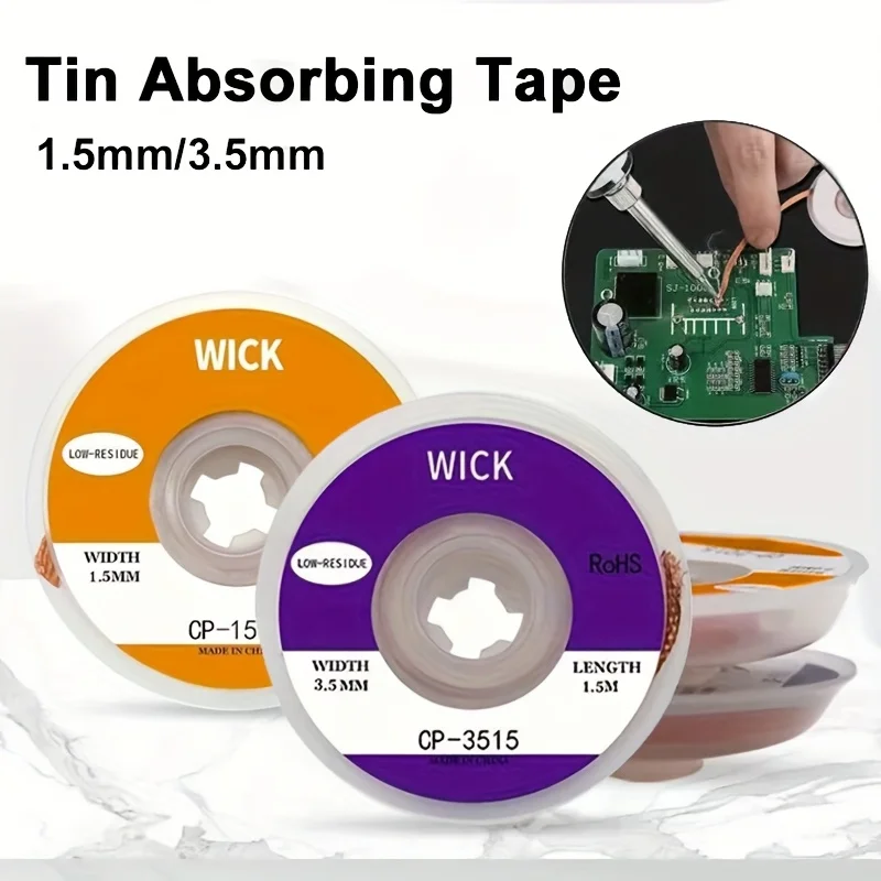 Copper Wire Roll - 1.5m Desoldering Braid Tape Copper Welding