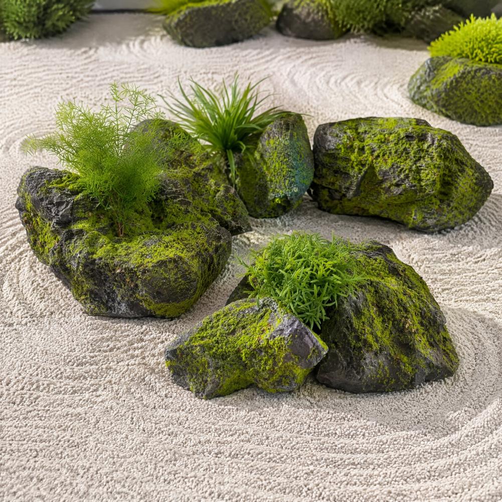 Artificial Moss Rocks for Land - Bonsai Garden Backyard ulasan dan harga