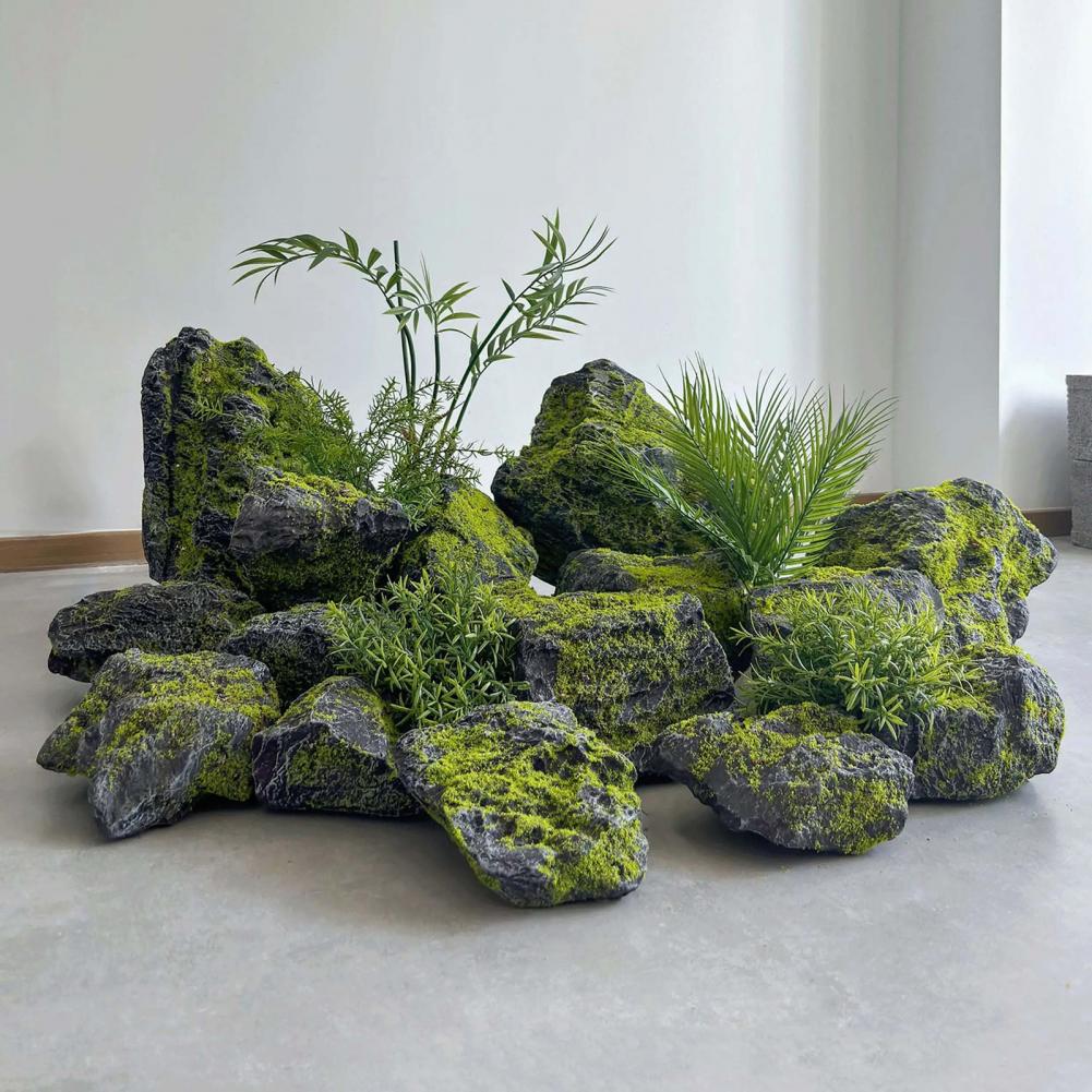 Artificial Moss Rocks for Land - Bonsai Garden Backyard ulasan dan harga