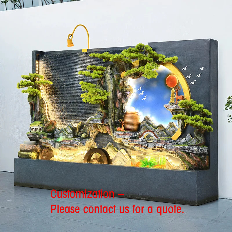 custom.Elegant Fountain Set Ya - Bonsai Zen Garden Set ulasan dan harga