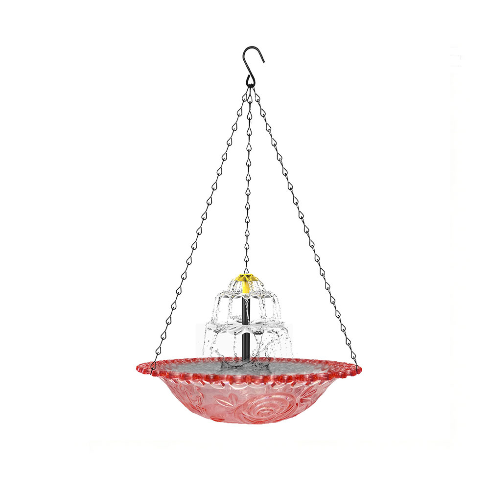 Hanging Solar Powered Birdbath - Bonsai Garden Backyard ulasan dan harga