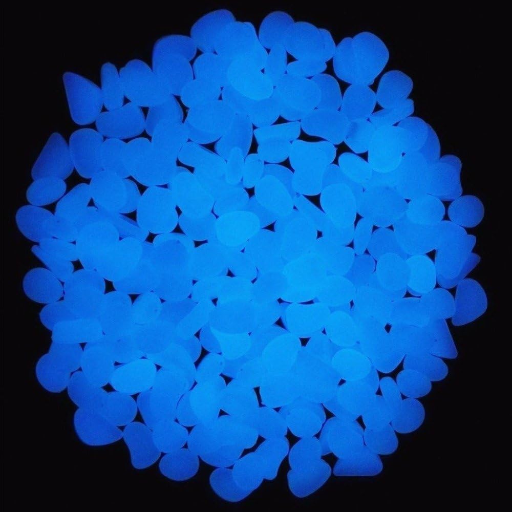Fish Tank Rocks Glow Blue Pebb - Bonsai Garden Accessories ulasan dan harga