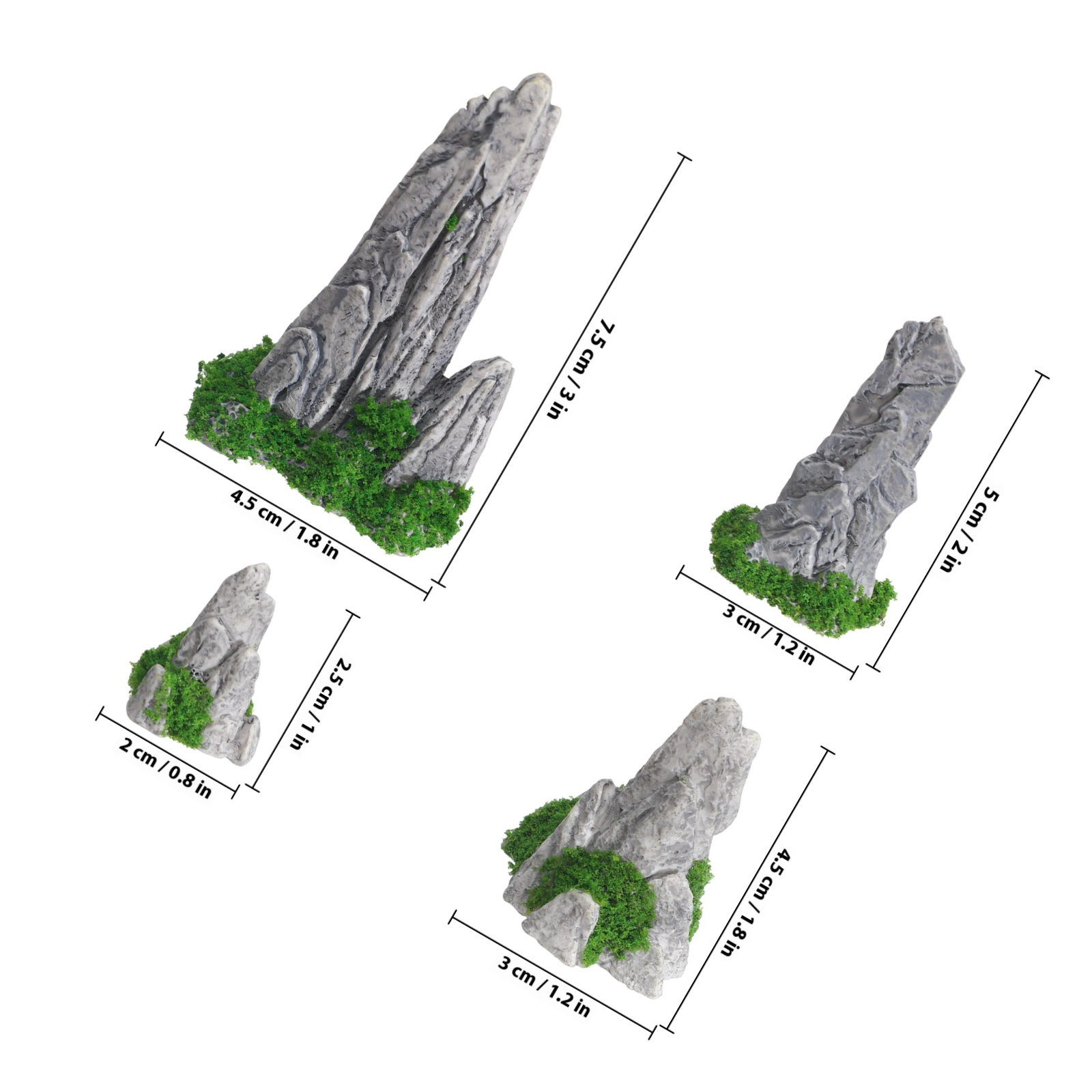 8Pcs Exquisite Micro Landscape - Bonsai Zen Garden Set ulasan dan harga