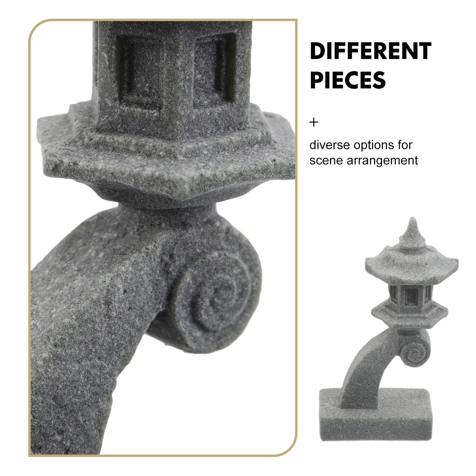 6Pcs Japanese Stone Lantern Pa - Bonsai Zen Garden Set ulasan dan harga