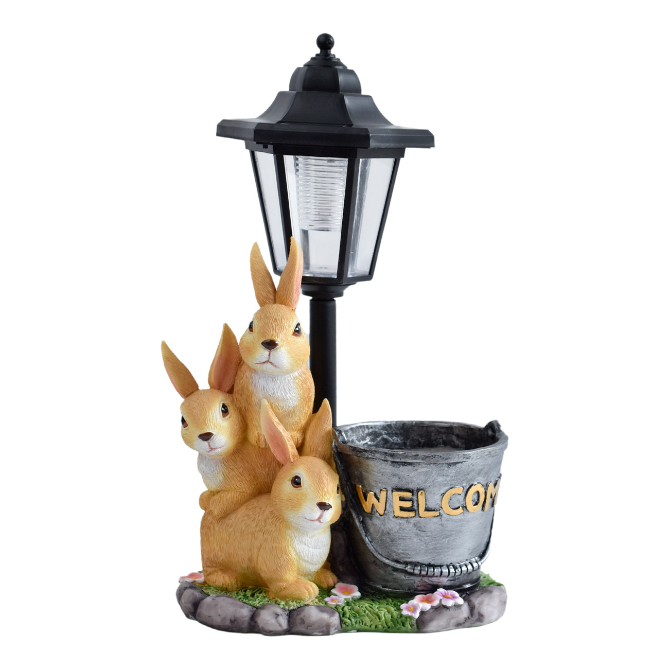 New rabbit solar garden light  - Bonsai Garden Accessories ulasan dan harga